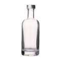 250ml Fancy Slim Round Flint Glass Wine Bottle/ Gin Spirit Bottle / Liquor Bottle With Cork Stopper